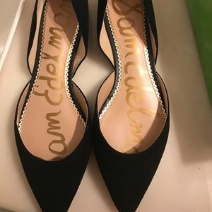 Sam Edelman Rodney Flat, Black Suede, Size 10